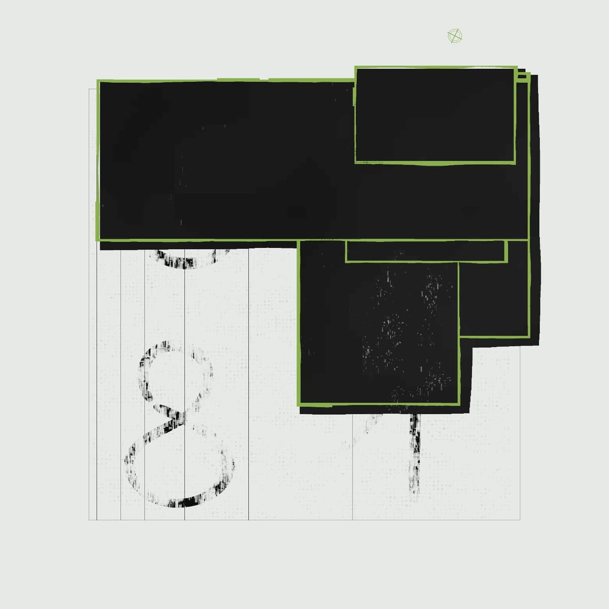 off-meta #144, hollow walls outlined in a single hue